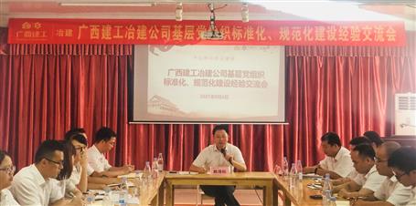 公司黨委召開基層黨組織標(biāo)準(zhǔn)化、規(guī)范化建設(shè)經(jīng)驗(yàn)交流會(huì)